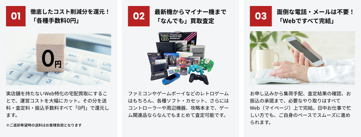 レトログが選ばれる3つの理由